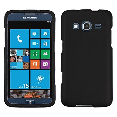 MyBat Samsung I8675 ATIV S Neo Rubberized Phone Protector Cover - Retail Packaging - Black