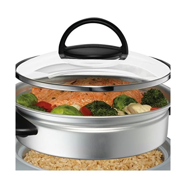 Oster Titanium Infused DuraCeramic 6Cup Rice & Grain Cooker with Steam