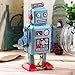 Catnew Cute Vintage Mechanical Clockwork Wind Up Metal Walking Robot Toy Children Kids Gift