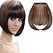 2Pcs Clip in Bangs Hair Extensions Thick Full Neat Bangs Fringe Hair Extension 8″ One Piece Clip on Front Bangs Hairpiecethumb 2