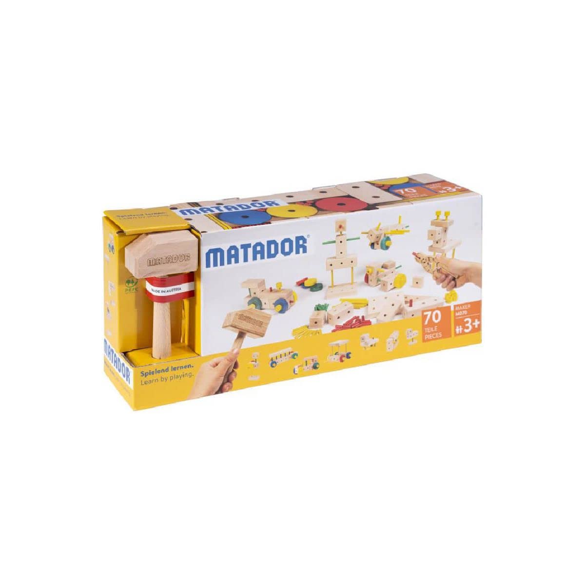 MATADOR 21070 M070 Construction Kit for Ages 3 Years and Above Wood-Coloured