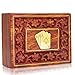 Unique Birthday Gift Ideas Handcrafted Classic Wooden Playing Card Holder Deck Box Storage Case Organizer with A Set of Premium Quality 'Ace' Playing Cards Anniversary Housewarming Gifts for Him Her