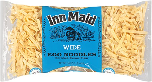 Inn Maid Noodles, Wide, 16-Ounce Bags (Pack of 12)