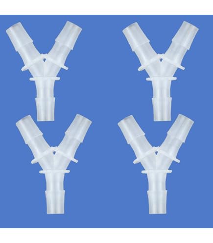 2 Pièces Raccord En Y Plastique Pour Tuyau 16mm/20mm - Laiton Brossé, Neuf, Basse Pression !