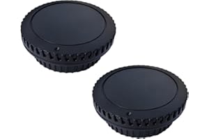 HUIPUXIANG Body Cap and Rear Lens Cap Cover for Canon EOS EF EF-S Mount Camera on T7 T6 90D 80D 77D 70D 60D 5Ds 1DX 5D 7D / 6D Mark II III 200D Rebel SL3 SL2 T8i T7i T6i T6S T5i T5 T4i T3 T2ii T1i [2 Sets]