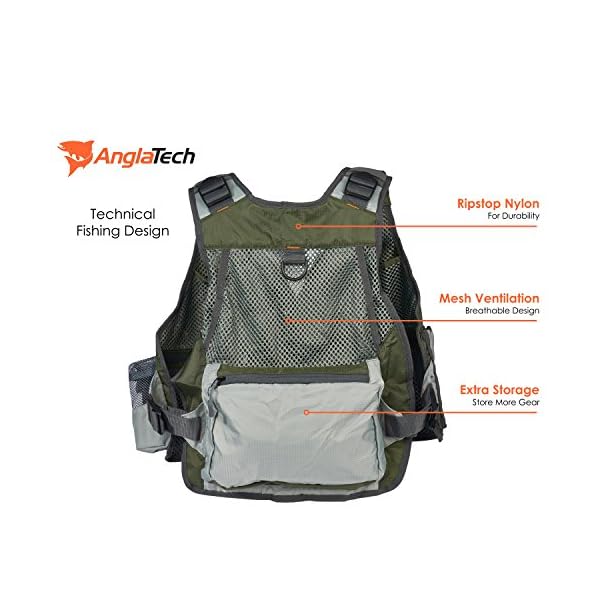 Fly-Fishing-Vest-Mesh-by-AnglaTech-Adjustable-for-Men-and-Women-Premium-Gear-Packs-and-Vests-for-FlyFishing-2016-Design Fly-Fishing-Vest-Mesh-by-AnglaTech-Adjustable-for-Men-and-Women-Premium-Gear-Packs-and-Vests-for-FlyFishing-2016-Design