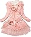 Dolpind Baby Girls 3 Piece Cardigan Clothes Kids TuTu Dress Outfit Clothing 5T/4-5 Years Light Pink