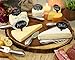Zazza Cheese Markers Set Made of Natural Slate -5 Cheese Labels Perfect for Charcuterie Boards 2 Soapstone Chalks with Bag and Designer Gift Box