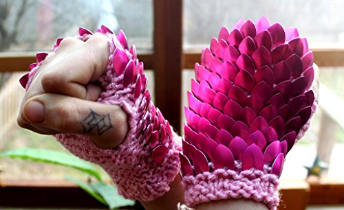 Pink Glove Length DragonSwag Gauntlets