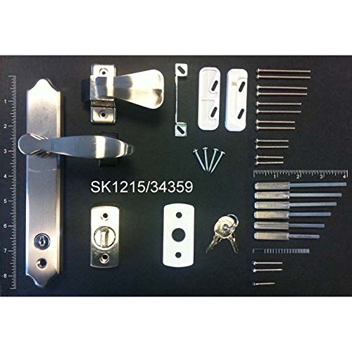 Ideal Security Inc. SK1215BL ML Lever Set With Keyed Deadbolt Black - Thumbnail 5
