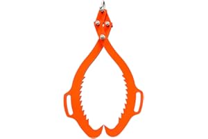 XROPURR 2 Serrated Claw Hook,Log Lifting Tongs, Heavy Duty Grapple Timber Claw,Lumber Skidding,Log Lifting -32in