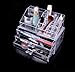 9milelake 3 Storage Clear Acrylic Transparent Makeup Box Organiser Cosmetic Display Case - 8803-2