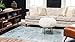 Unique Loom Sofia Collection Area Rug - Casino (8' x 10' Rectangle Light Blue/Ivory)