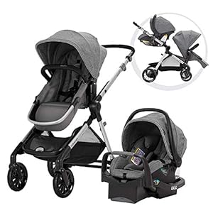 Evenflo Pivot Xpand Modular Travel System with SafeMax Infant Car Seat