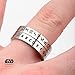 Disney Men's Stainless Steel Star Wars Aurebesh Spinner Ring