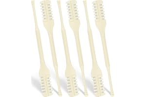 Atoymut 6Pcs Manual Nose Hair Trimmer, 2025 Upgraded Nasal Hair Cutter, 360° Rotating Double-Sided Blade Nostril Hair Remover, Portable Travel Home Daily Use Essentials with Ear Pick for Men & Women