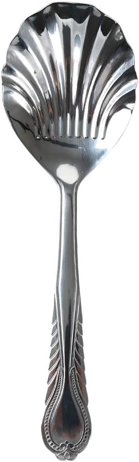 Weiy Shell Shaped Spoon Stainless Steel Dinner Table Mixing Spoon Dessert Coffee Sugar Spoon for Ice-cream Milkshake Coffee