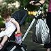 Think King Soft Buggy Cup for Stroller, Wheelchair, Rollator, Walker, Black/Silver