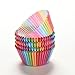 Yosoo 100 Pcs Rainbow Paper Cake Cup Colorful Standard Baking Cups Baking Paper Cup Baking Muffin Liner for Baking Cake, Biscuit