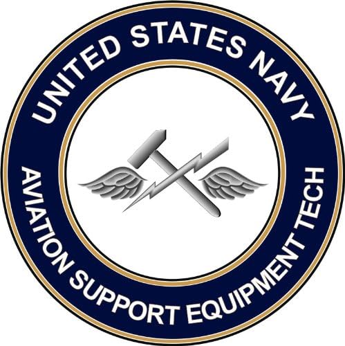 US Navy Aviation Support Equipment Tech 3.8" Decal