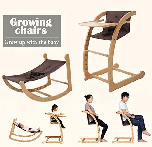 SOGAR Multifunction Baby Chair Solid Wood Child Baby Table Chair Kids Toddlers Baby Perfect Use as Home Children Growing Dinette