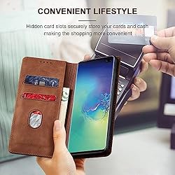 Jasonyu Flip Wallet Case for Samsung Galaxy S10