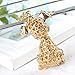 ZJKJ Crystal Dog Keychain Rhinestone Purse Bag Charm Pendant Keyring Gift for Girl Woman Lady