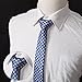 Dan Smith DANF0031 Multicolored Polyester 5cm-width Thin Ties Fitness For Marriage Skinny Ties - 5 Styles Available Classic For Husband