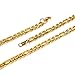 Gold Chain for Men,Figaro Men Chain,Hip Hop Jewelry,Chain Necklace,Gold Choker,Gift for Him,Stainless Steel,18K Gold Plated,Mens Jewellery,N2791J-22
