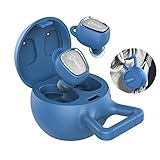 Azexi True Wireless Stereo Earbuds Bluetooth Cordless Headphones In-Ear Headsets Noise Free Earphones with Mic & Portable Charger for IOS Android, 3 Hours Long Playtime