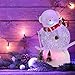 pearlstar Christmas Snow Globe Lighted Snowman Glitter Swirling Water Snowglobe Holiday Night Lights for Christmas Home, Living Room Decoration, Battery or USB Powered (Snowman)