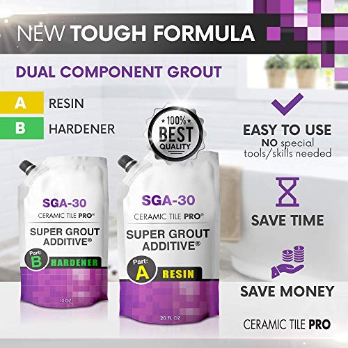 SGA 30 Super Grout Additive Premium Waterproof Tile Grout Repair Kit