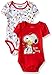 Peanuts Baby Girls' Snoopy 2 Pack Bodsuit Layette Set