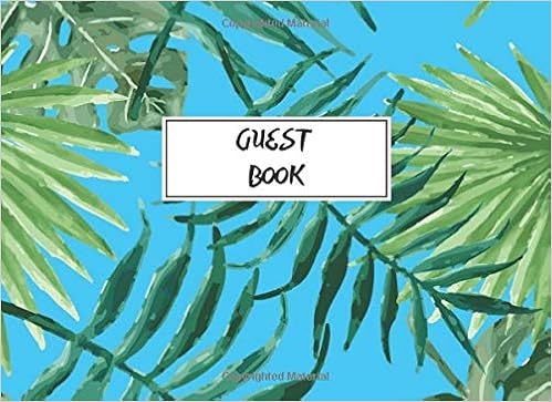 Guest Book Palm Leaf Guest Book For Weddings Birthday Cabin