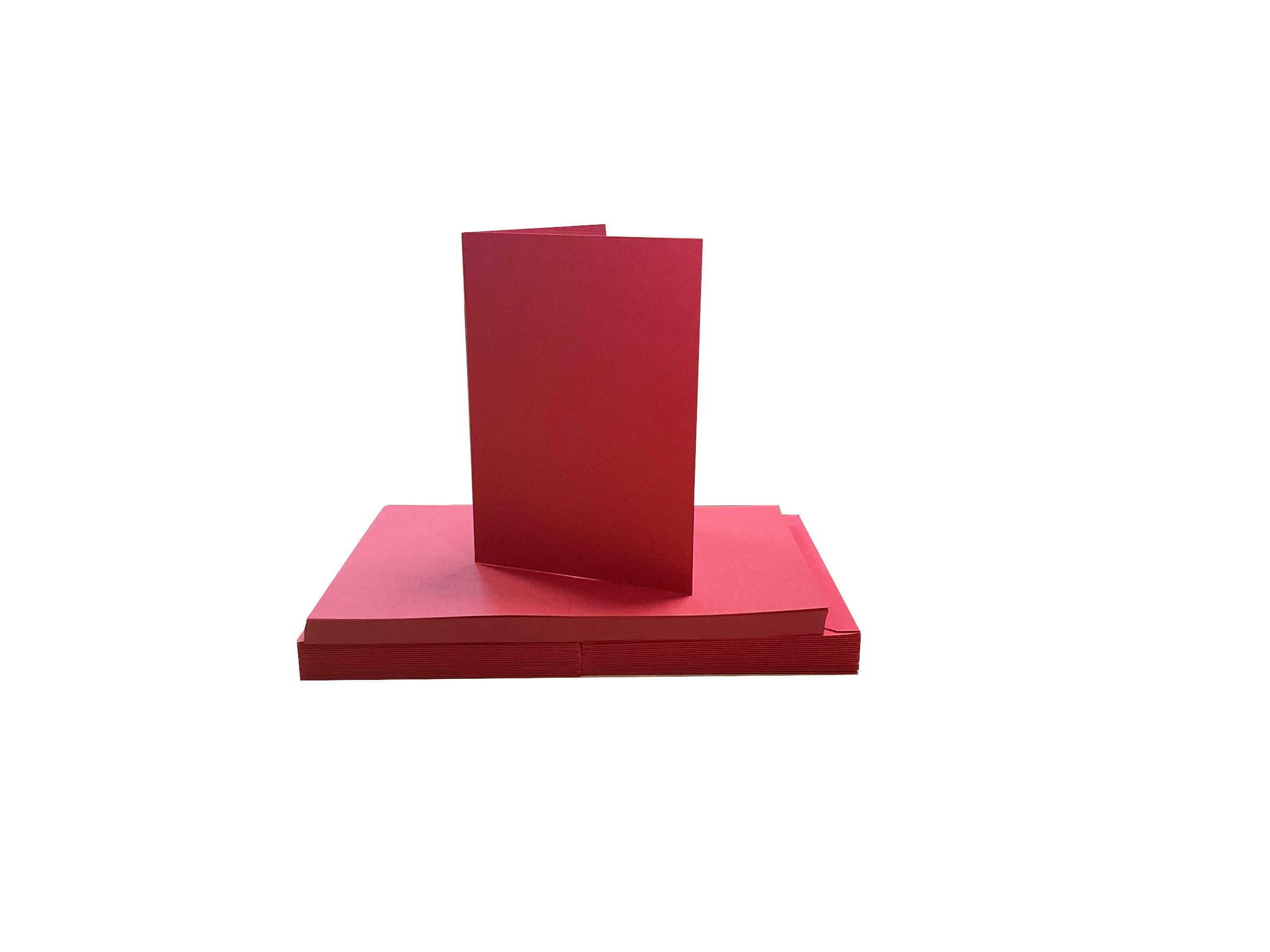 Craft UK 2411 6x6 Christmas Red Card and Envelope (Pack of 40)