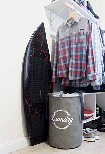Mavoro Foldable Laundry Hamper, Foldable Clothes Bag, Collapsible Storage Basket, Folding Washing Bin