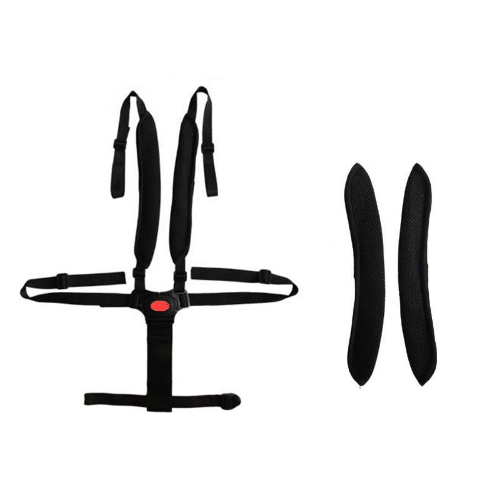 iZoeL Arnés Silla Bebé Puntos Cinturón Seguridad Con hombreras para Trona Cochecito y Silla de Paseo