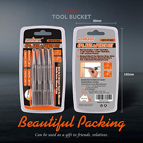 HORUSDY 4Piece Nail Setter Punch and Center Punch Set Pricepulse