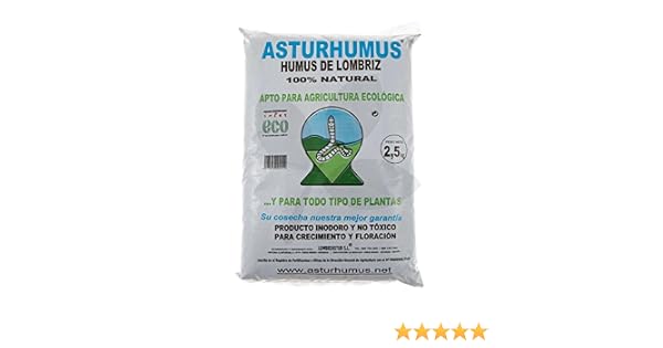 Humus de Lombriz Asturhumus 100% Ecológico - 2, 5 kg: Amazon.es ...