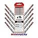 WeldingCity 2% Thoriated (Red) Tungsten TIG Welding Electrodes Assorted Size 1/16