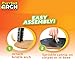 Purrfect Arch Deluxe Self Grooming and Massaging Cat Toy- Arch Brush Helps Reduce Shedding & Scratching To Keep Your Home Fur Free, Grey (PR011106)