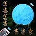 Moon Lamp 5.9 Inch 3D Print LED Light 16 Colors LED 3d Print Moon Light with Remote&Touch Control and USB Rechargeable Night Light for Kids Bedroom Home Decorative Light