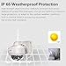 ANRAN HD 1200tvl Wired Dome Surveillance Cctv Camera High Resolution IR Leds Day Night Vision Security Waterproof Outdoor Indoor Manual Varifocal Lens 2.8-12mm, Not PTZ dome with Power supply as Free