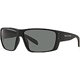 Native Man Sunglasses Matte Black Frame, Green Reflex Lenses, 66MM