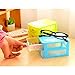 NEW Arrival Durable Plastic Mini Desktop Drawer Sundries Case Small Objects Cosmetics Storage Box Stackable Cube Organizer 2/3 Drawers (Three Layer:Green)