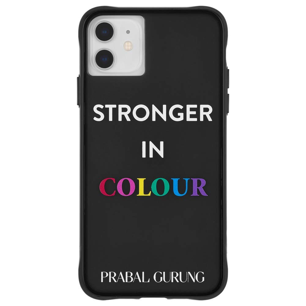 Case-Mate - Stronger in Colour by Prabal Gurung - Protective Slim Case Cover for iPhone 11 Compatible with Wireless Charging - White