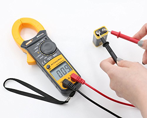 Xcellent Global Digital Clamp Meter Auto-Ranging Multimeter Electronic Measuring Instrument DIY Hand Tools with Voltage, AC Current, Diode and Resistance Test PC033