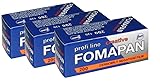 Pack of 3 FOMAPAN Creativ 200 ASA Rollfim/medium