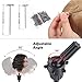 Klvied Tripod Wig Stand with Counter Weight hook, Adjustable Mannequin Head Stand, Canvas Block Wig Head Stand for Hairdryer, Hair Salon, Hairdressing, Cosmetology Training with T-Pins, Carry Bag