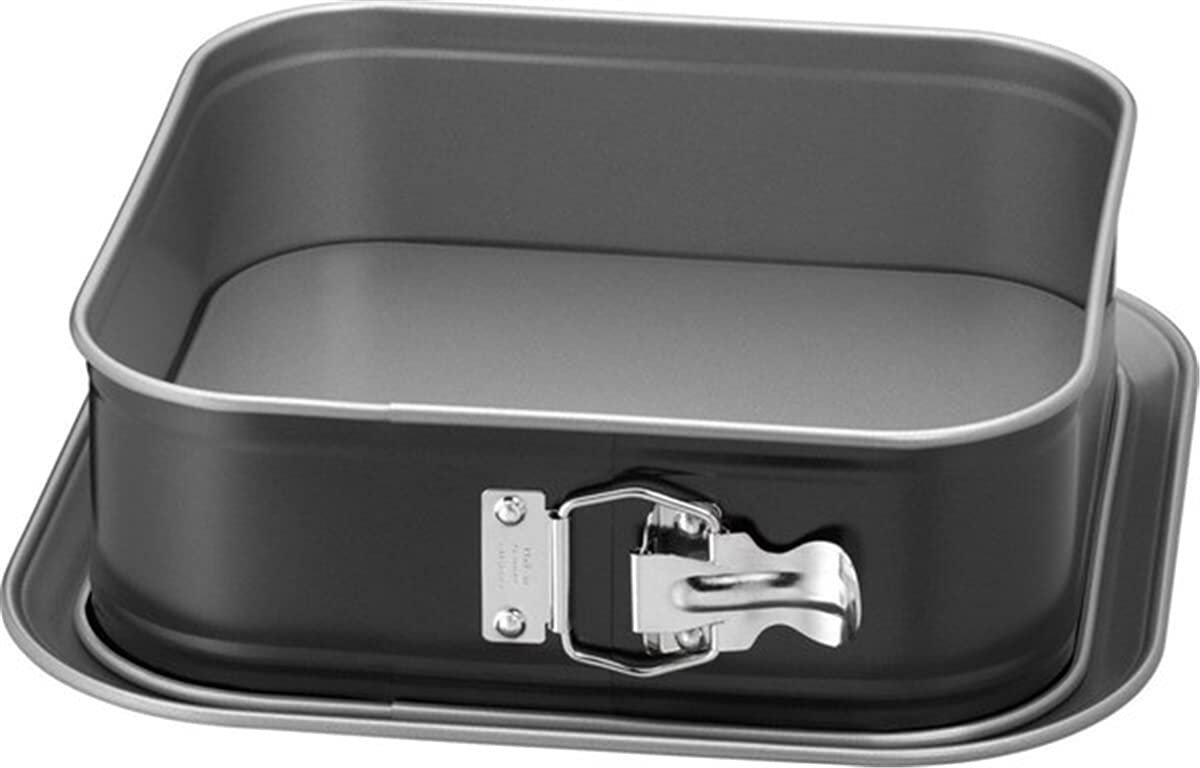ORIGINAL KAISER Inspiration Square Springform Pan 24 x 24 cm, Non-Stick, Leak-Proof, Black, Minimalist, Square Cake Pan